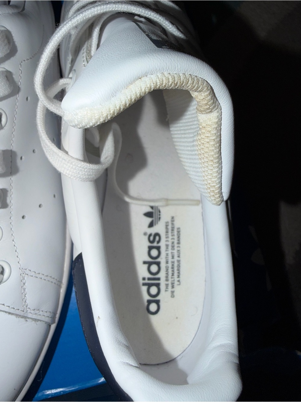 adidas White Stan Smith Classic Leather Sneakers - Picture 13 of 15